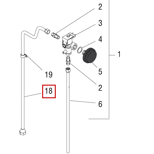 Tube Assy, Inlet Tee Tosol