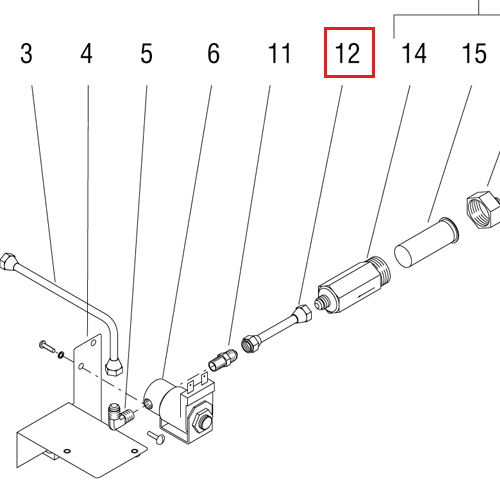 Tube, Refill Solenoid To Str.