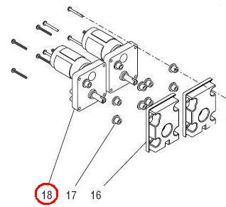 Kit, Motor 24 Vdc 310Rpm