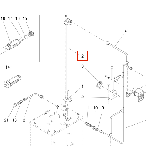 Tube Assy,Tank Fill(Mcd Japan