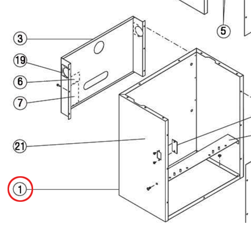 Kit, Housing Wldmt Sw Leftsid