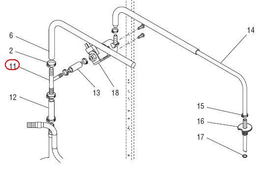 Tee,Nyl Hose Barb-.38X.38X.25