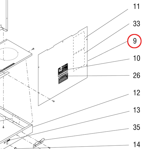 Panel W/Decal, No Schematic