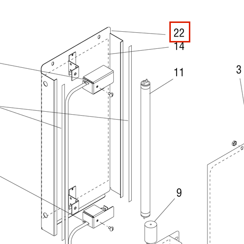 Panel Wldmt, Upr Fmd1&2 Ul197