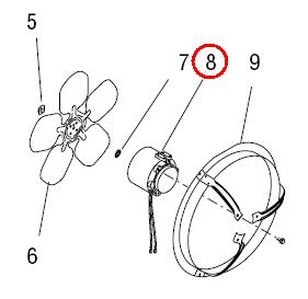 Motor,Cndnsr Fan 230V Cds/Ult