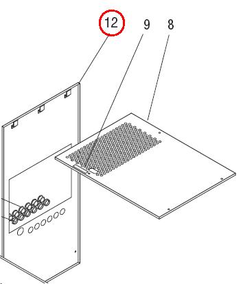 Panel Wldmt, Upper Rear-Blk