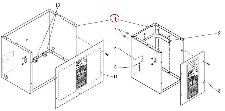 Housing W/Decals, Trunk-Sst