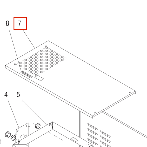 Panel W/Decal, Top-Blk (Jdf-2)