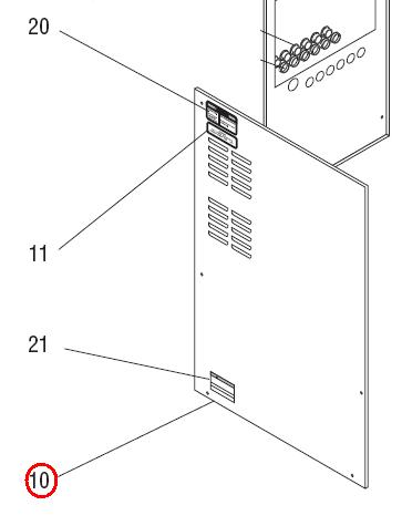 Panel W/Decals Left 5-Holes