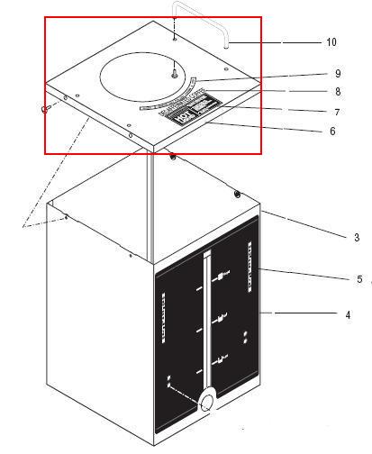 Cover W/Decals, Top(Std Hdl)