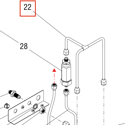 Tube Assy,Flow Cont To Valves