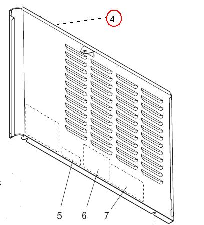 Panel W/Decals, Rt Side Blk