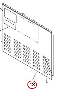 Panel W/Decals, Left Side-Blk