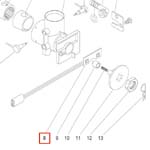 Membrane Sw. Assy, Rinse/Disp